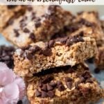 pinterest graphic for banana oat breakfast bars
