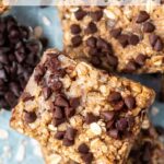 pinterest graphic for banana oat breakfast bars