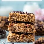pinterest graphic for banana oat breakfast bars
