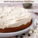 pinterest graphic for espresso cake