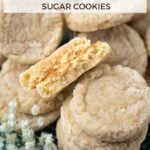 pinterest graphic for vanilla bean cookies