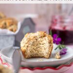 pinterest image for irish soda bread muffins