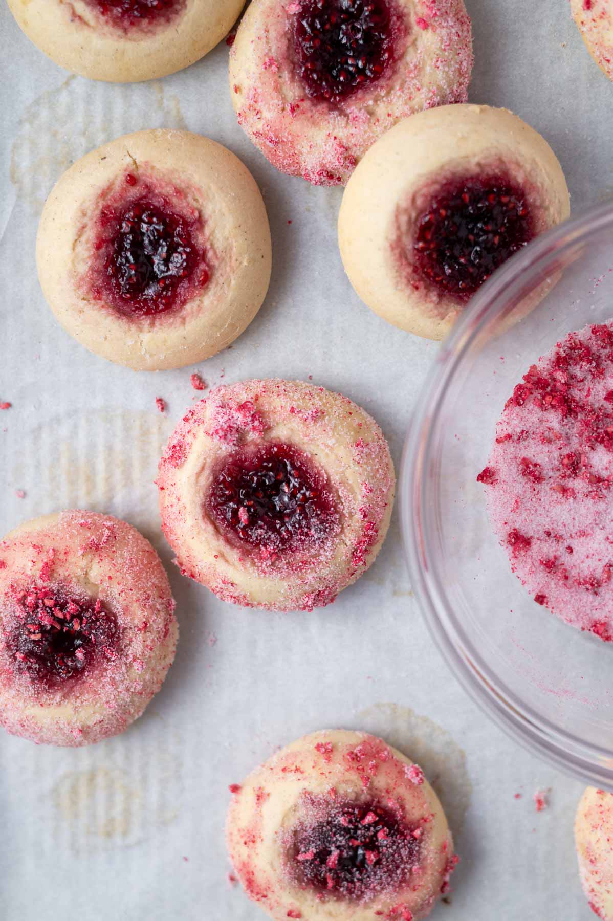 baked donuts with some rolled in sugar topping