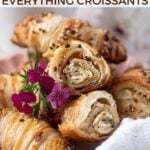 Pinterest graphic for everything croissants