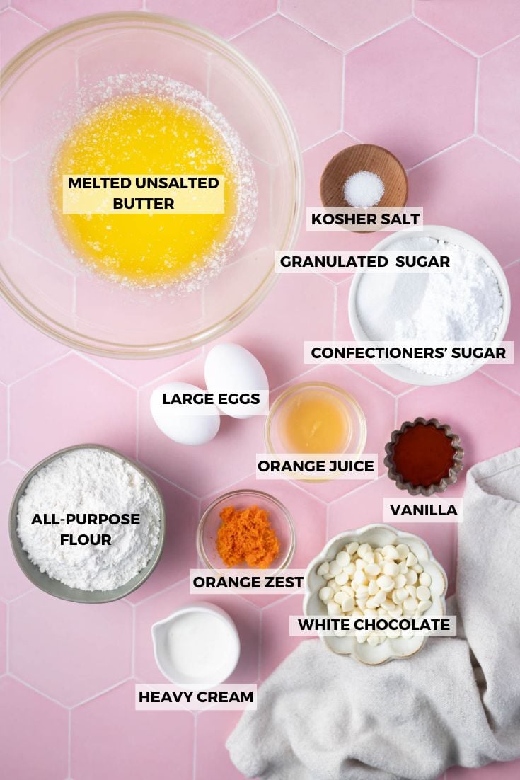 orange creamsicle bars ingredients
