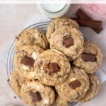 pinterest image for Kit Kat cookies