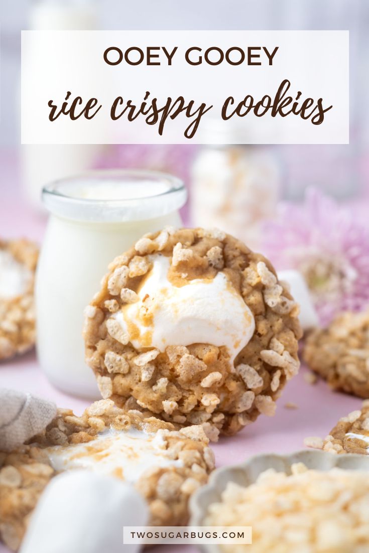 Soft and Chewy Rice Crispy Cookies ~ two sugar bugs