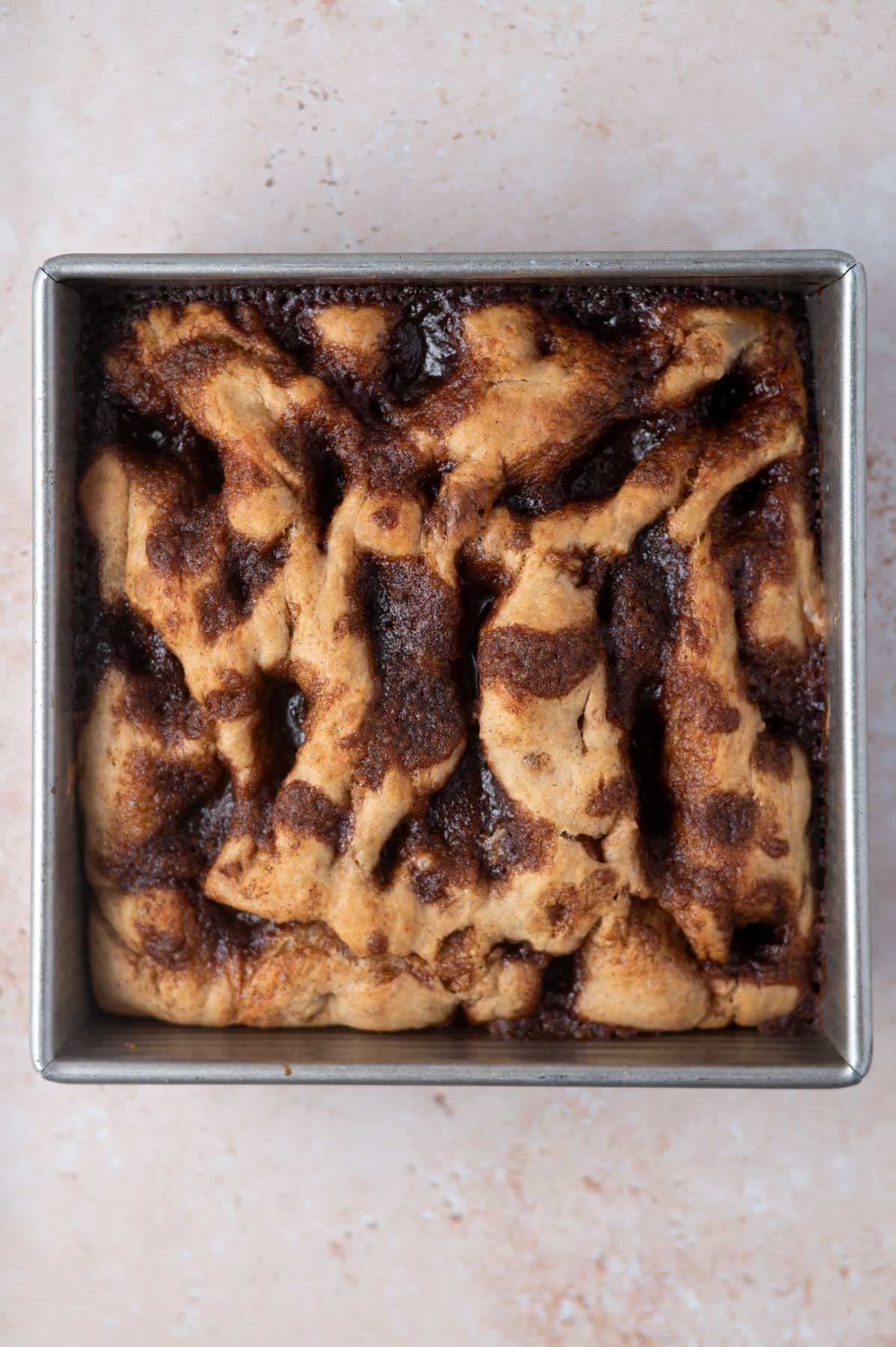 baked cinnamon focaccia