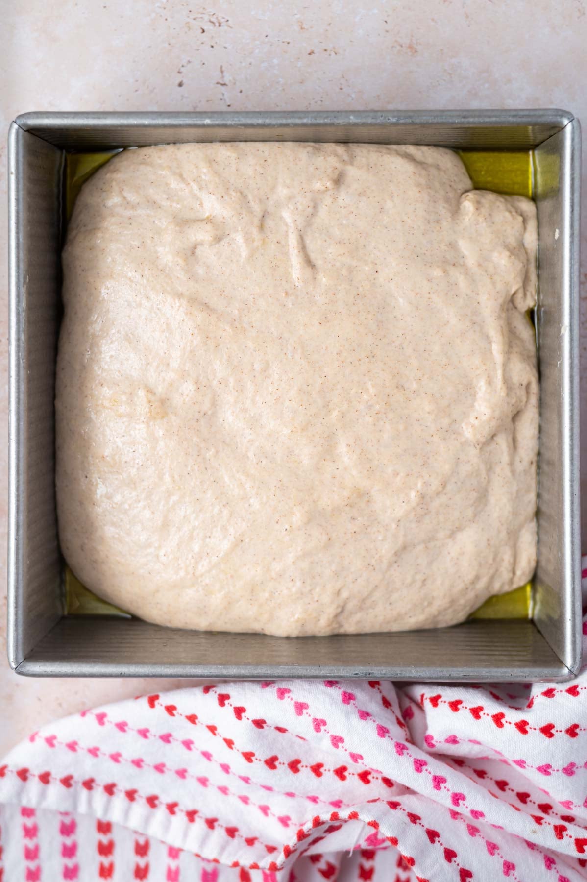 cinnamon dough after it has doubled in size