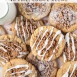 pinterest image for coffee cake cookies