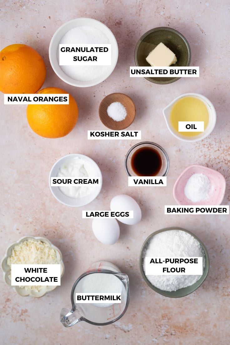 ingredients for orange creamsicle cake