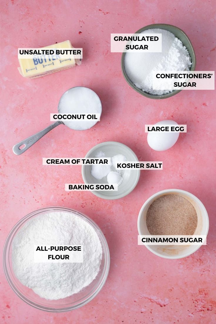 ingredients for snickerdoodle cookies