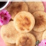 pinterest image for soft snickerdoodle cookies