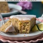 pinterest graphic for lemon zucchini cake