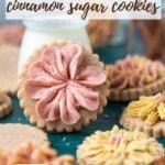 pinterest image for cinnamon sugar cookies