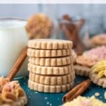 pinterest image for cinnamon sugar cookies