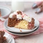 pinterest image for neapolitan cake