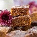 pinterest graphic for pumpkin blondies