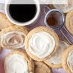 Pinterest image for eggnog sugar cookies